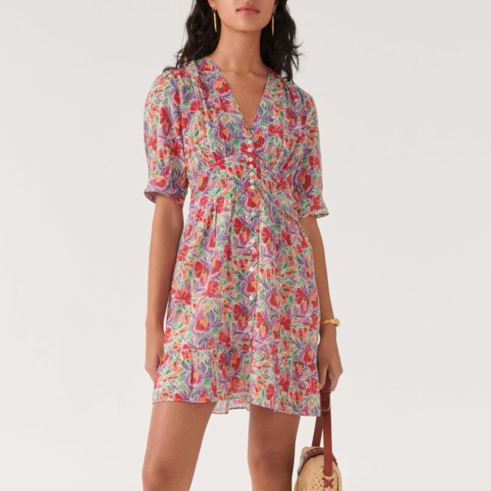 NWT ba&sh Aniela Mini Dress. Size Small.